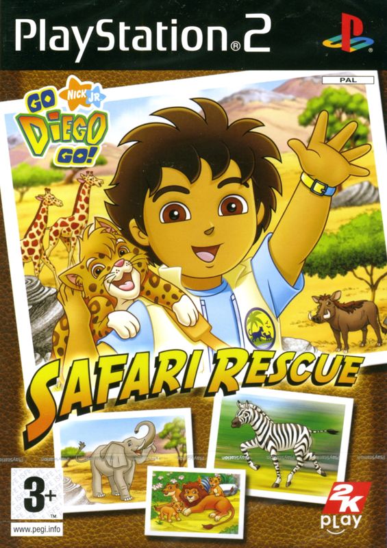 Front Cover for Go, Diego, Go! Safari Rescue (PlayStation 2)