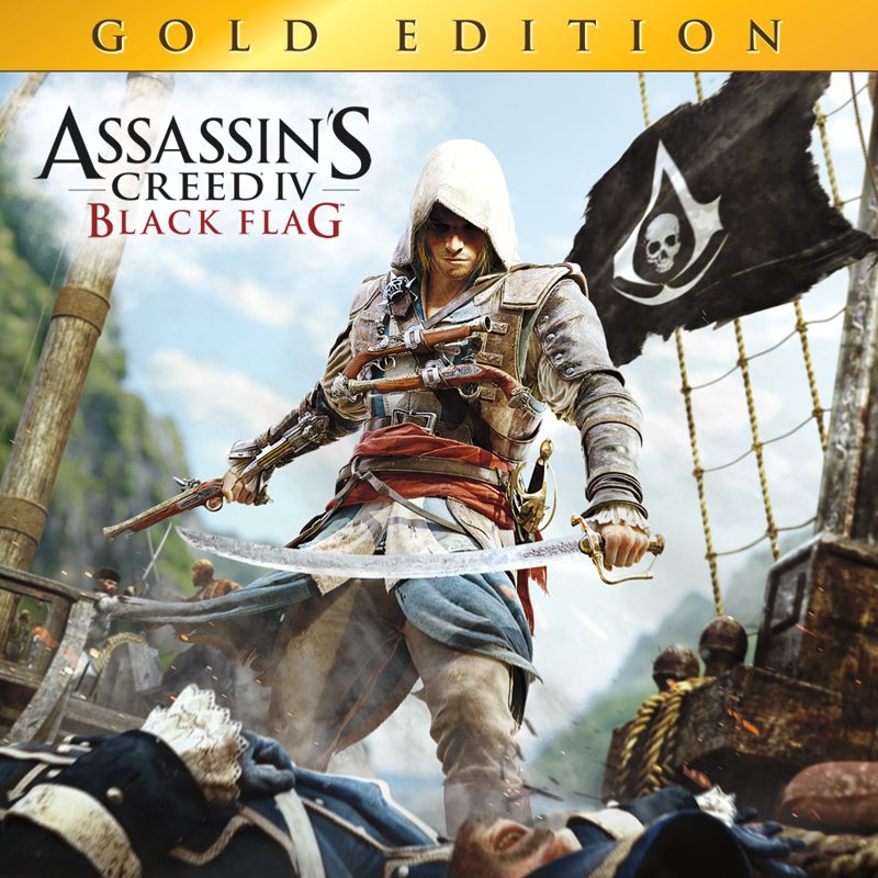 Front Cover for Assassin's Creed IV: Black Flag (Gold Edition) (PlayStation 3 and PlayStation 4) (download release)