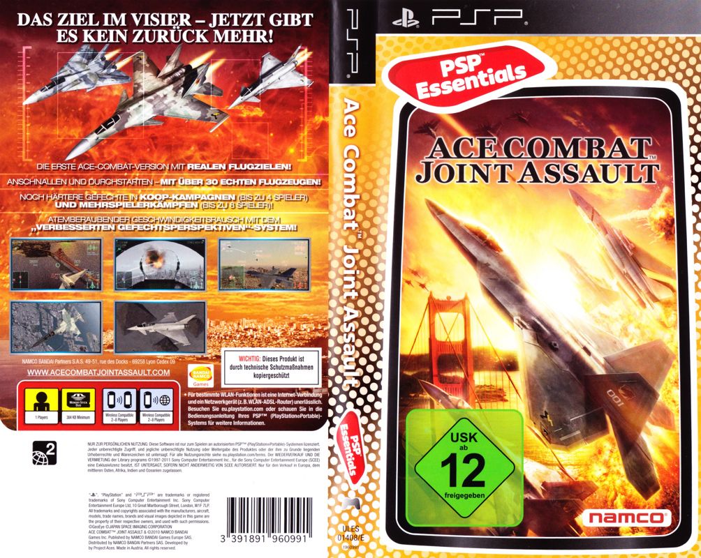 Full Cover for Ace Combat: Joint Assault (PSP) (PSP Essentials release)