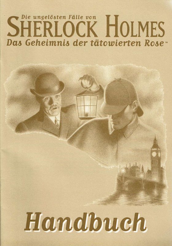 Manual for The Lost Files of Sherlock Holmes: Case of the Rose Tattoo (DOS) (EA CD-ROM Classics release - German Manuals ): Front