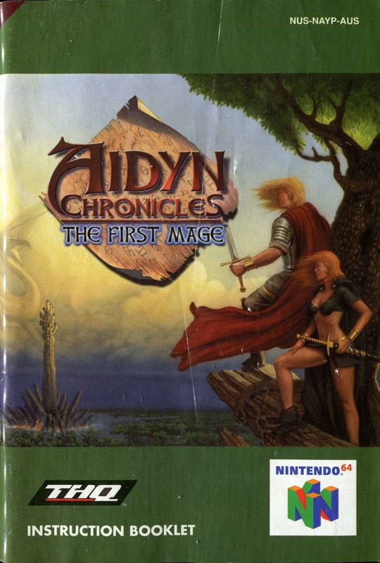 Manual for Aidyn Chronicles: The First Mage (Nintendo 64): Front