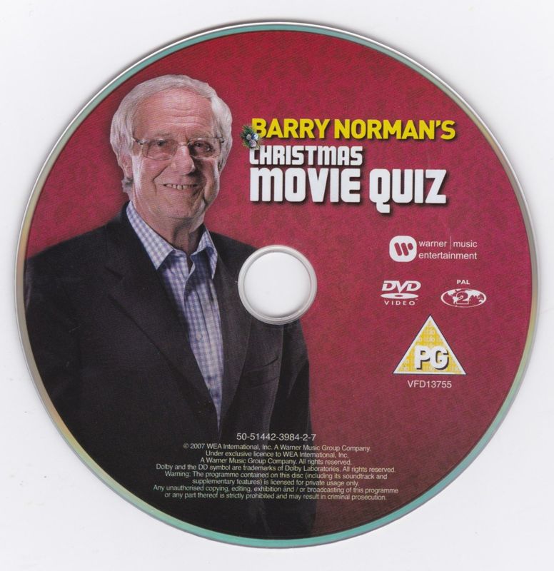 Media for Barry Norman's Christmas Movie Quiz (DVD Player)