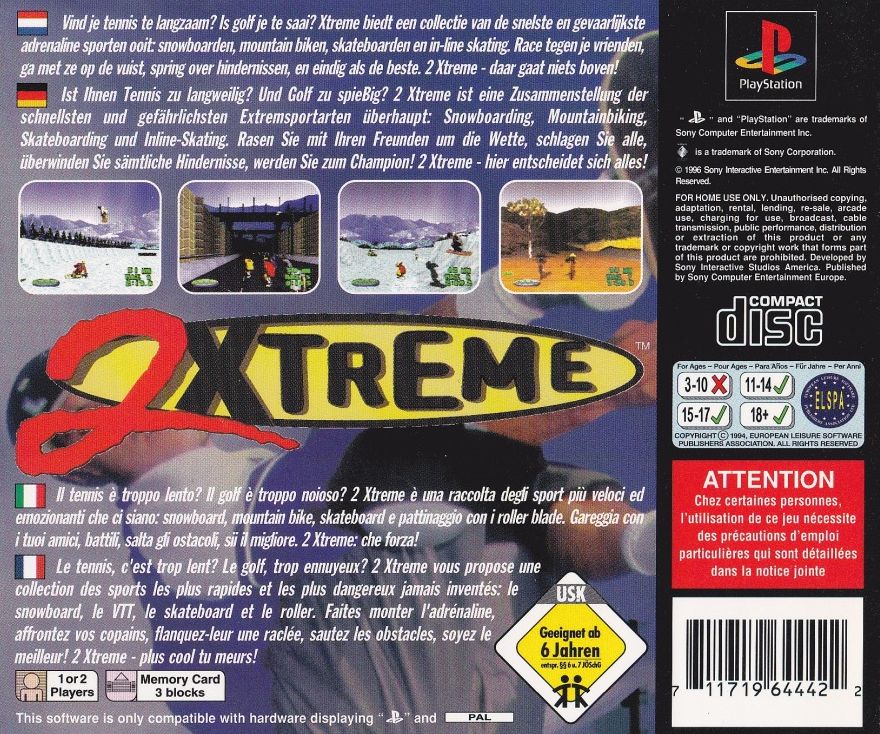 Front Cover for 2Xtreme (PlayStation)