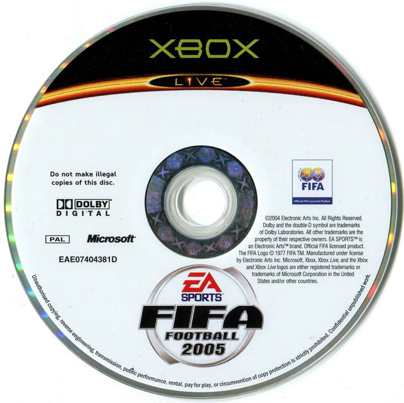 Media for FIFA Soccer 2005 (Xbox)