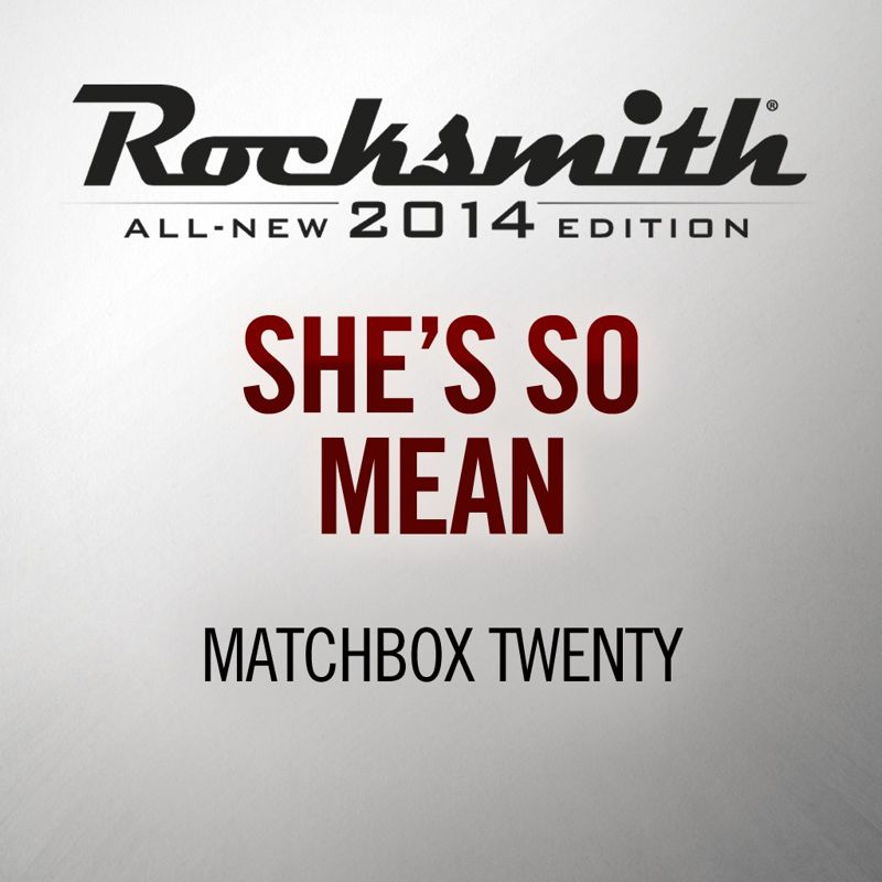 Front Cover for Rocksmith: All-new 2014 Edition - Matchbox Twenty: She's So Mean (PlayStation 3 and PlayStation 4) (download release)