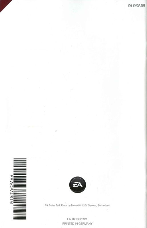 Manual for Monopoly featuring Classic & World Edition Boards (Wii): Back