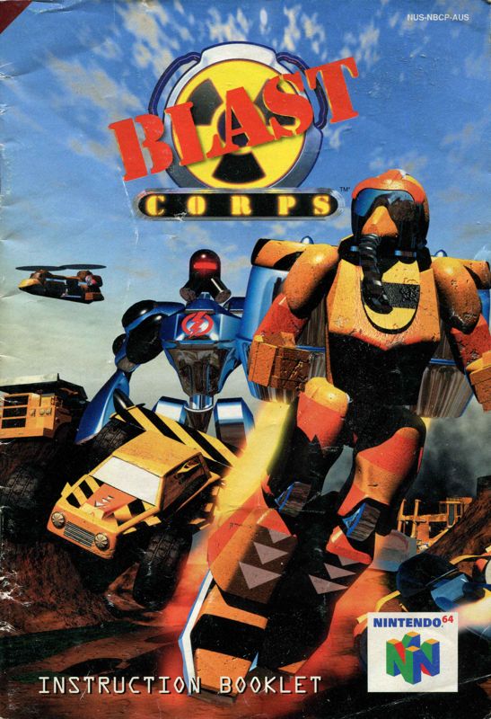 Manual for Blast Corps (Nintendo 64): Front