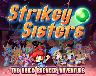 Front Cover for Strikey Sisters (Linux and Macintosh and Windows) (itch.io release): 2nd version
