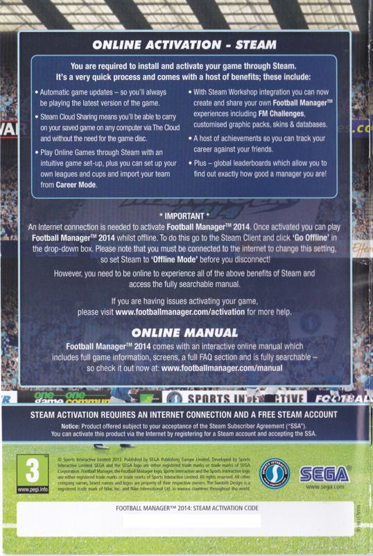 Manual for Football Manager 2014 (Linux and Macintosh and Windows): Back