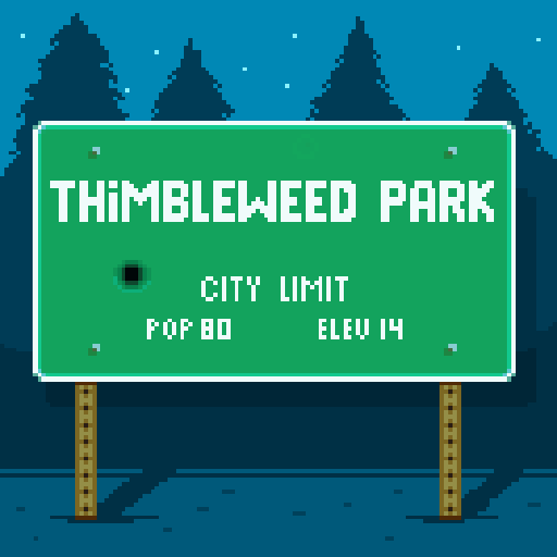 Front Cover for Thimbleweed Park (Android) (Google Play release): 2018 version