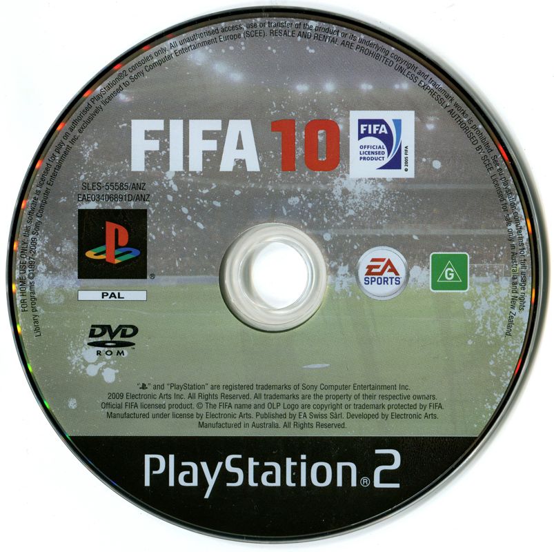 Media for FIFA Soccer 10 (PlayStation 2)