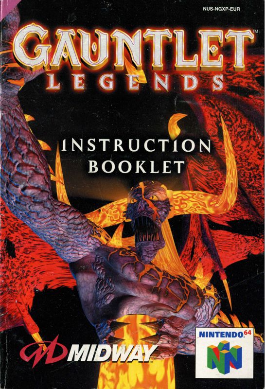 Manual for Gauntlet: Legends (Nintendo 64): Front