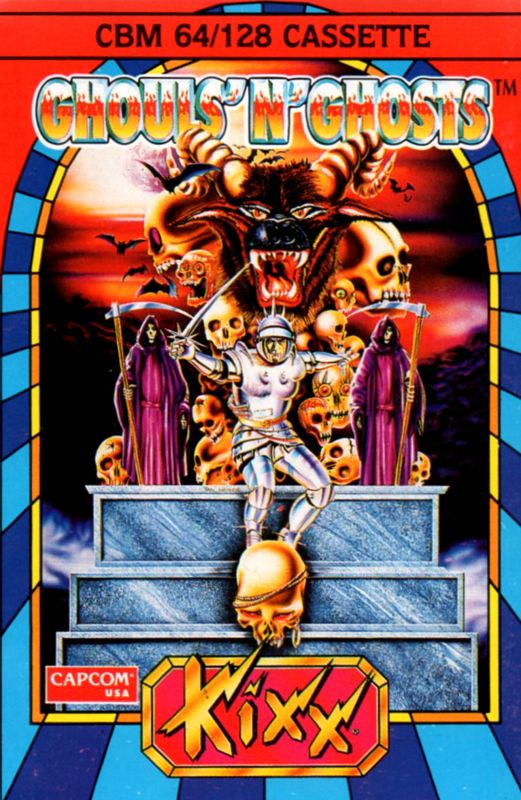 Front Cover for Ghouls 'N Ghosts (Commodore 64) (Budget re-release)