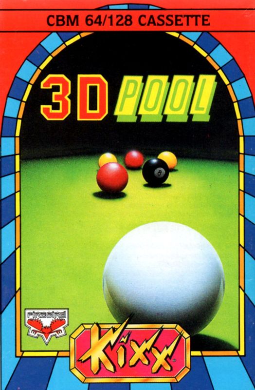 Front Cover for Sharkey's 3D Pool (Commodore 64) (Budget re-release)