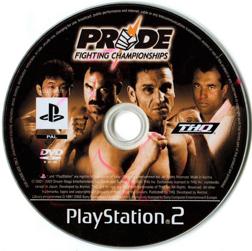 Media for PRIDE FC: Fighting Championships (PlayStation 2)