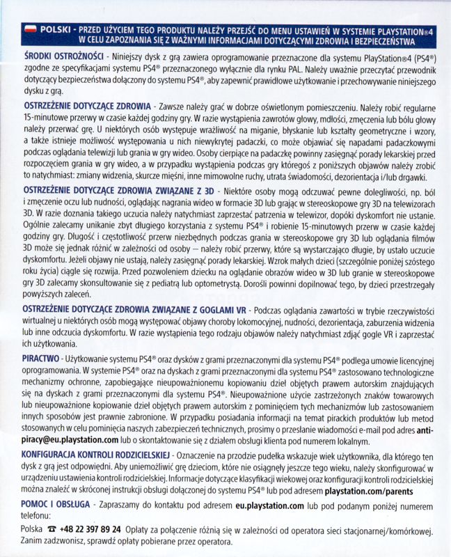 Inside Cover for FIFA 18 (PlayStation 4): Right