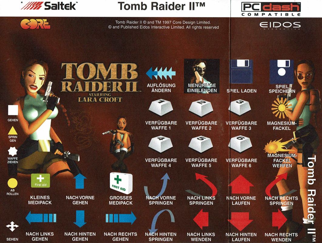 Extras for Tomb Raider II (Windows): PC Dash Card - Front