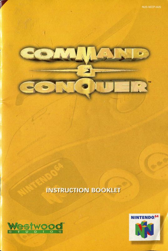 Manual for Command & Conquer (Nintendo 64): Front