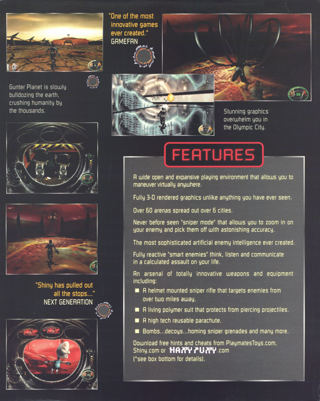 Inside Cover for MDK (DOS and Windows): Right