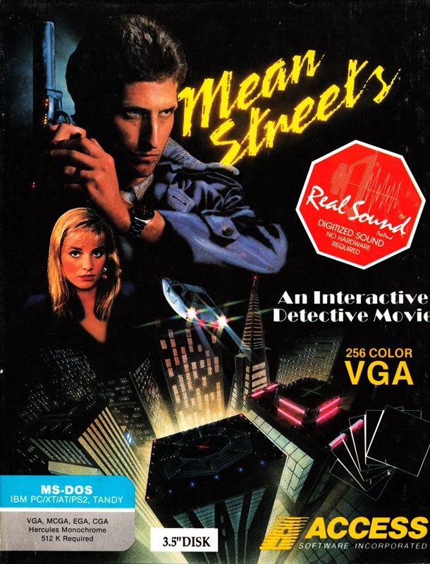 Front Cover for Mean Streets (DOS) (Alternative Release)