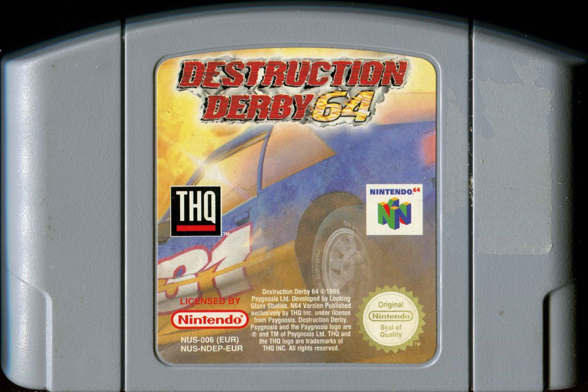 Destruction Derby 64 cover or packaging material - MobyGames