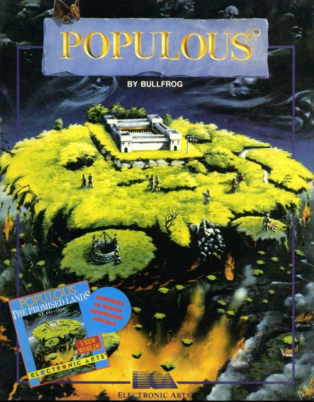 Front Cover for Populous / Populous: The Promised Lands (DOS)