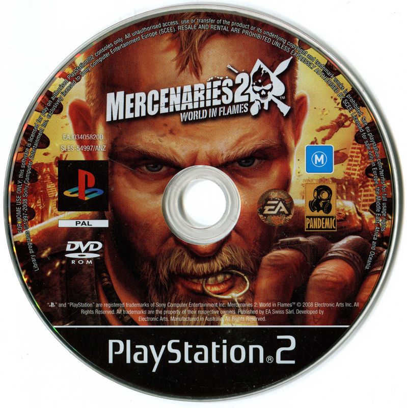 Mercenaries 2: World in Flames cover or packaging material - MobyGames