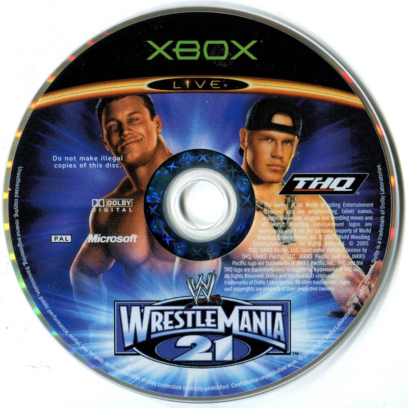 Media for WWE WrestleMania 21 (Xbox)
