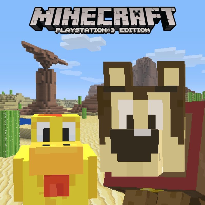 Minecraft Playstation 4 Edition Minecraft Cartoon Texture Pack Cover Or Packaging Material 