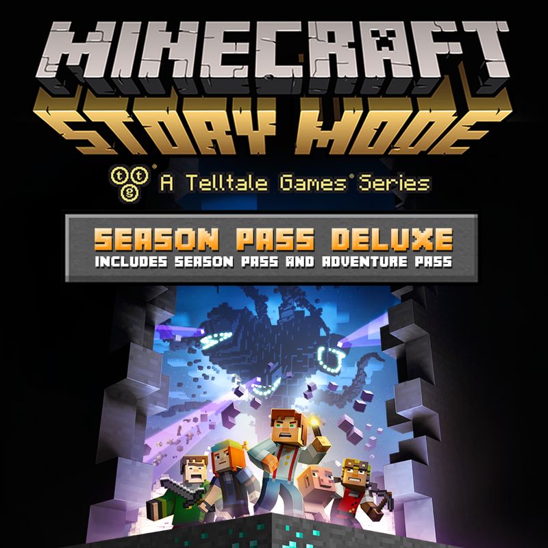 Front Cover for Minecraft: Story Mode - Season Pass Deluxe (PlayStation 4) (download release)