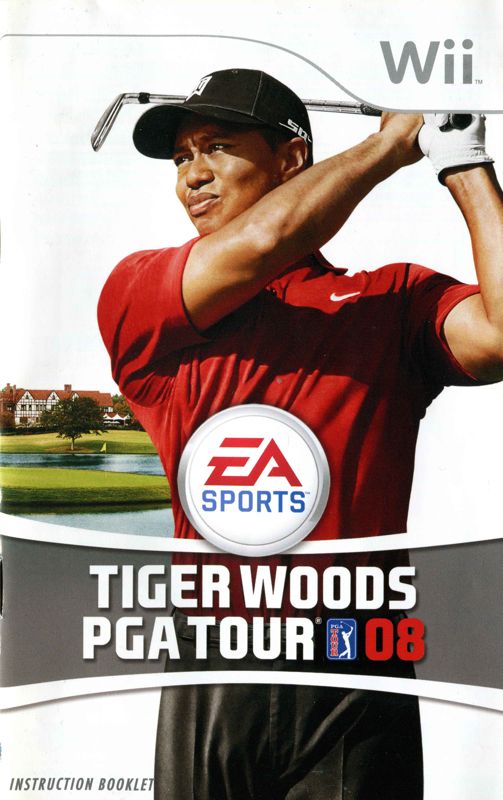 Manual for Tiger Woods PGA Tour 08 (Wii): Front