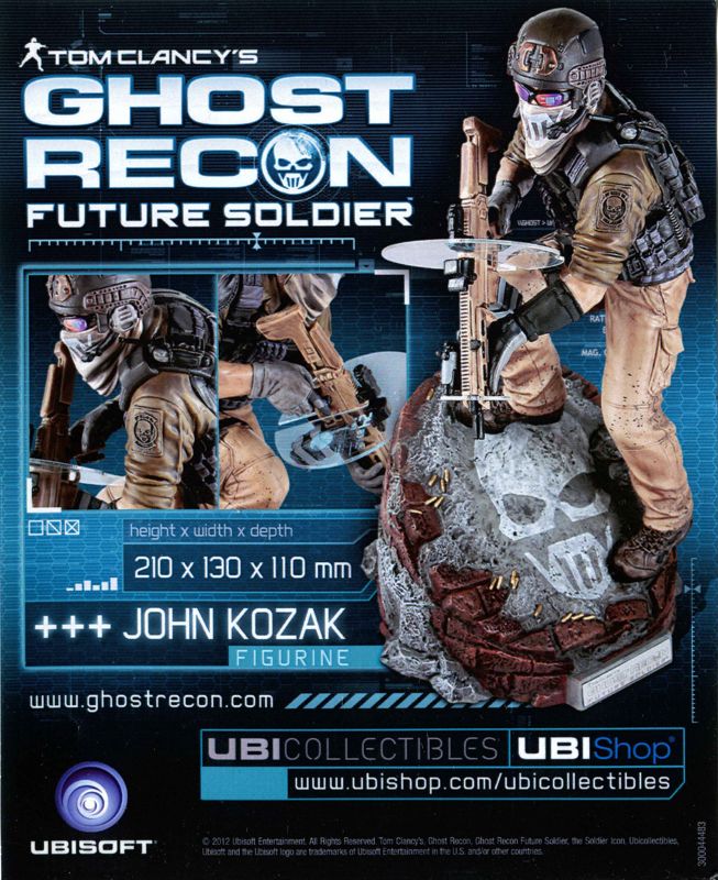 Advertisement for Tom Clancy's Ghost Recon: Future Soldier (PlayStation 3)