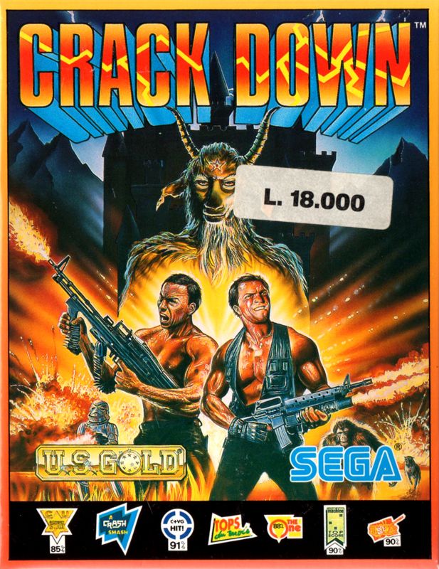 Front Cover for Crack Down (Amstrad CPC)