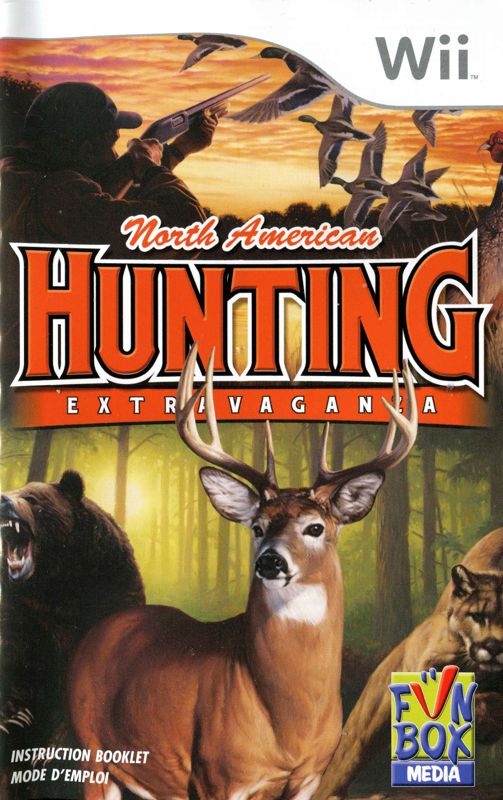 Manual for North American Hunting Extravaganza (Wii): Front