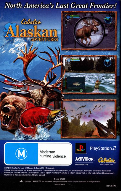 Manual for Cabela's African Safari (PlayStation 2): Back