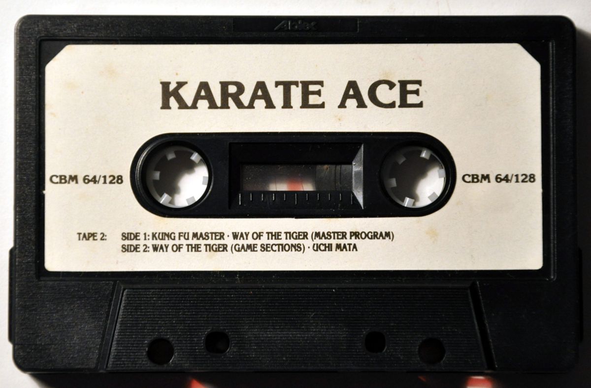 Media for Karate Ace (Commodore 64): Tape 2/2 - Side A: Kung Fu Master, Way of the Tiger (Master Program) - Side B: Way of the Tiger (Game Sections), Uchi Mata