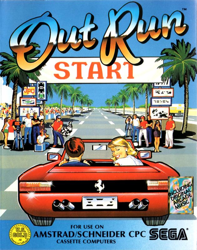 Front Cover for OutRun (Amstrad CPC)