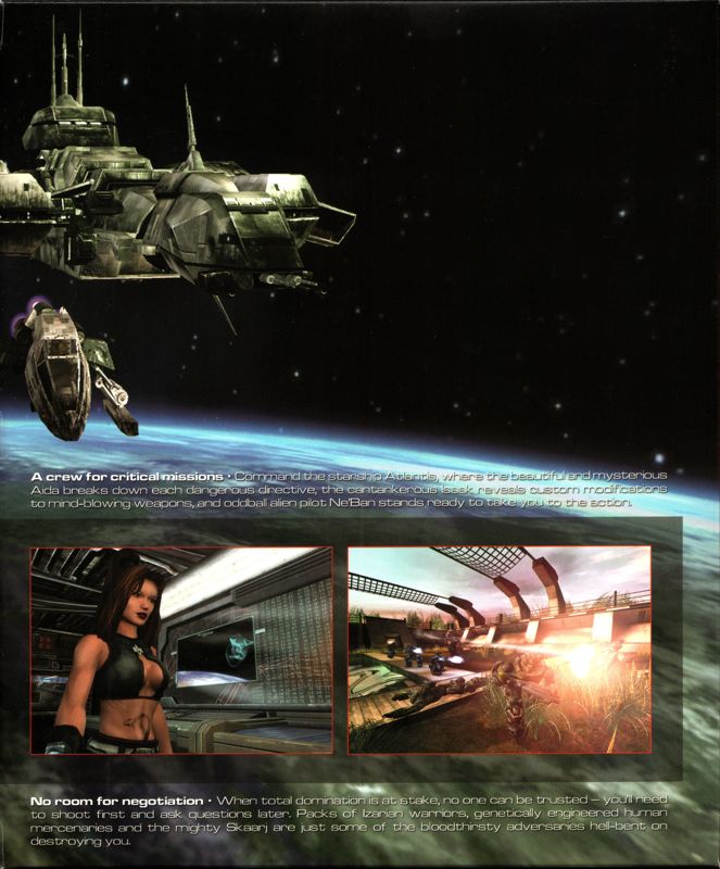 Inside Cover for Unreal II: The Awakening (Windows): Right Side