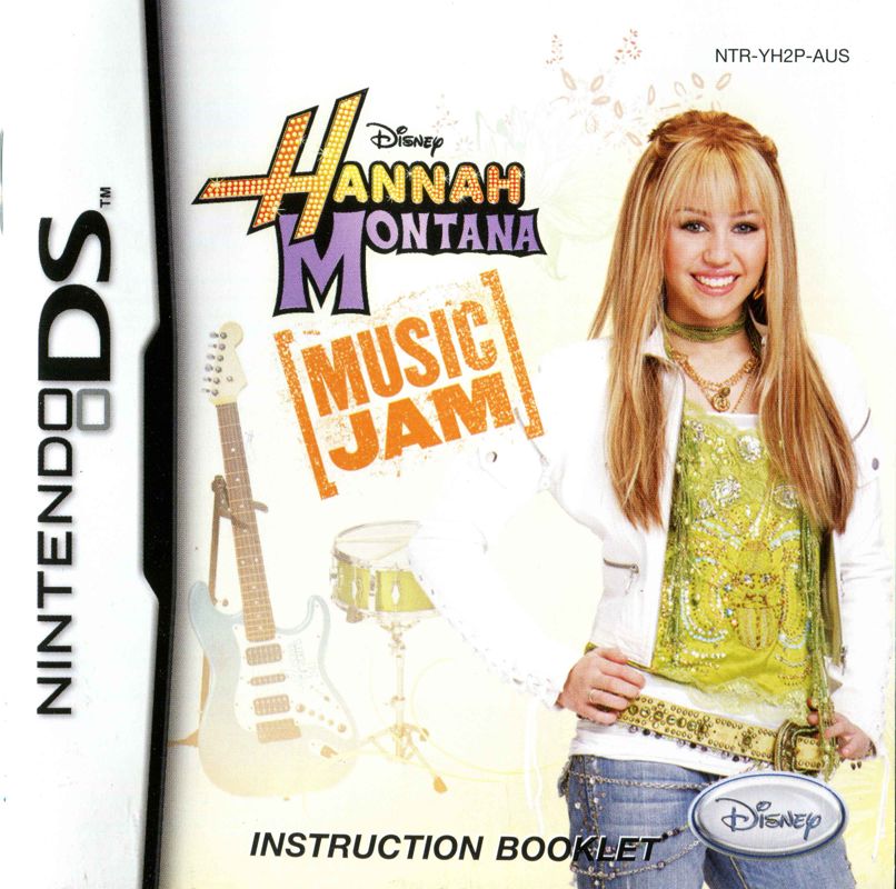 Manual for Hannah Montana: Music Jam (Nintendo DS): Front