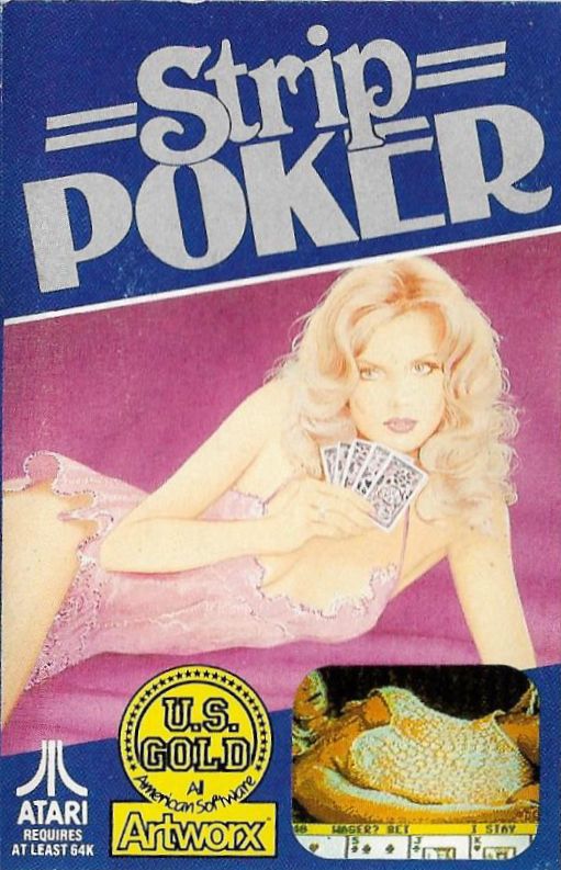 Front Cover for Strip Poker: A Sizzling Game of Chance (Atari 8-bit)
