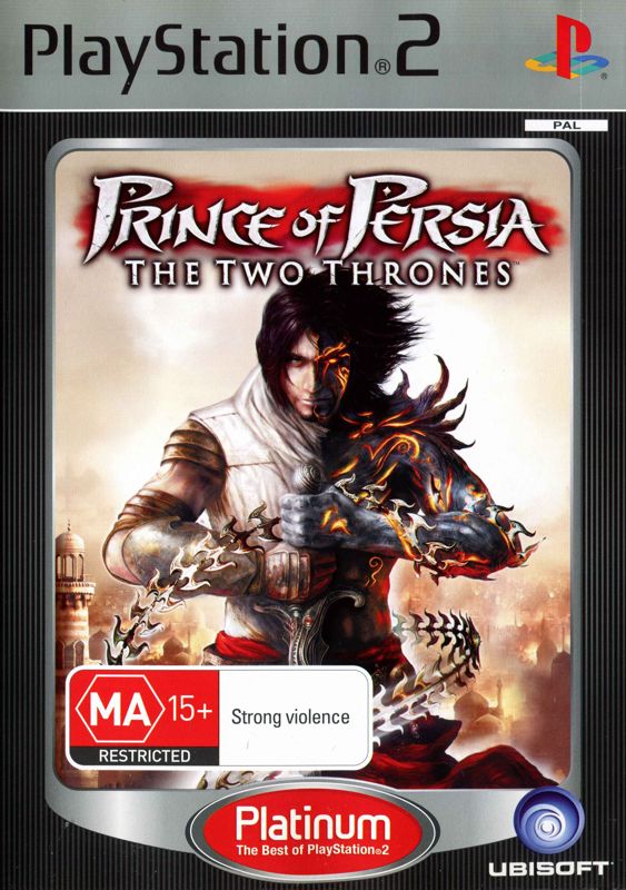 Front Cover for Prince of Persia: The Two Thrones (PlayStation 2) (Platinum release)