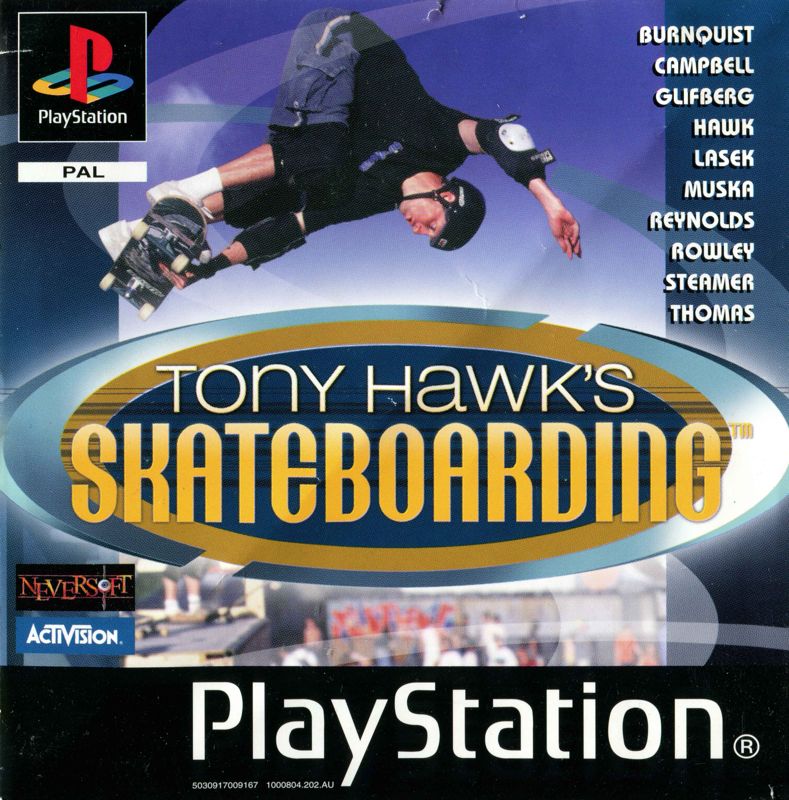 Front Cover for Tony Hawk's Pro Skater (PlayStation)