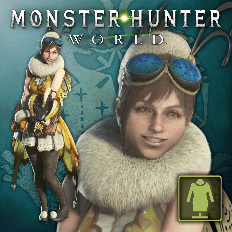 Front Cover for Monster Hunter: World - The Handler's Busy Bee Dress (PlayStation 4) (download release)