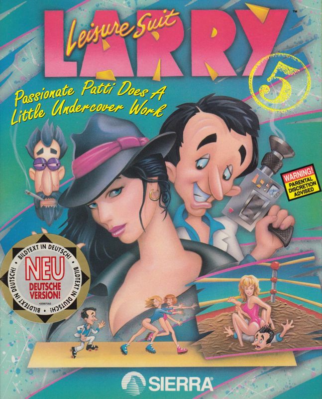 Front Cover for Leisure Suit Larry 5: Passionate Patti Does a Little Undercover Work (Amiga)