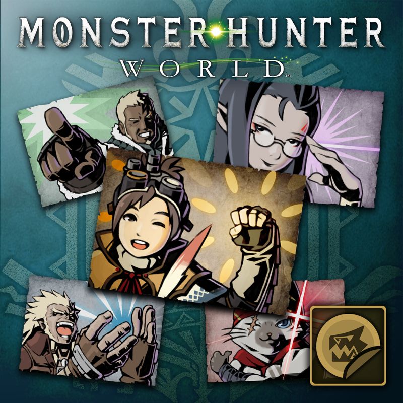 Front Cover for Monster Hunter: World - Sticker Set: Research Commission Set (PlayStation 4) (download release)