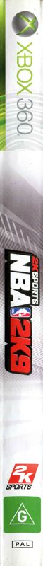 Spine/Sides for NBA 2K9 (Xbox 360)