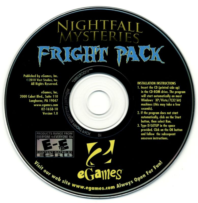 Media for Nightfall Mysteries: Fright Pack (Windows)