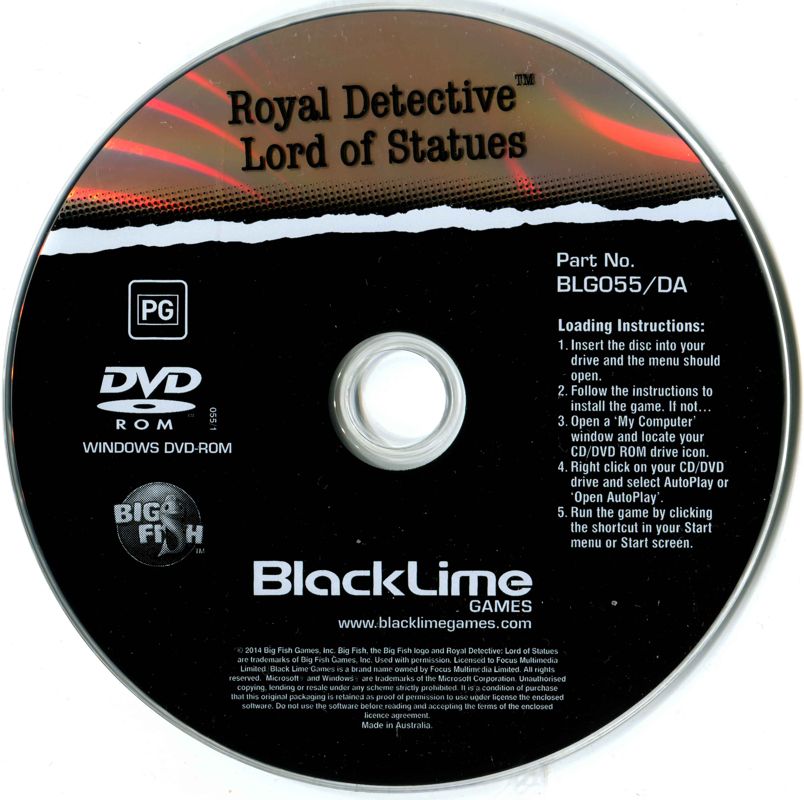 Media for Royal Detective: The Lord of Statues (Windows) (Blacklime Games release)