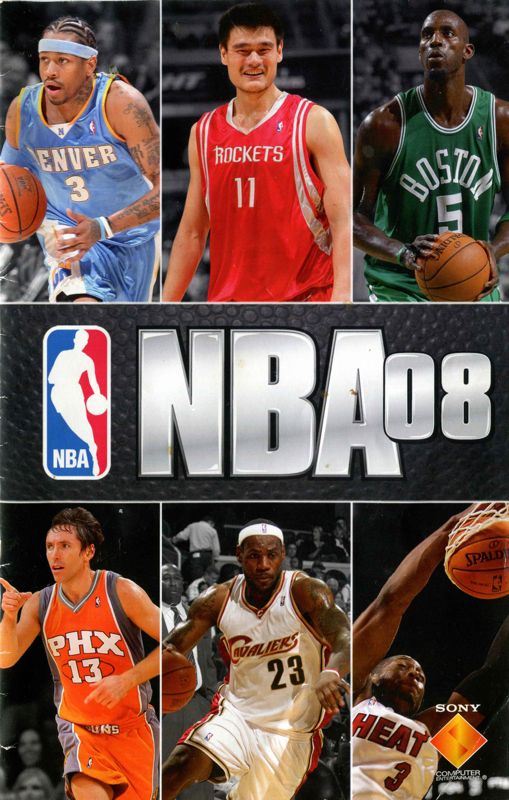 Manual for NBA 08 (PlayStation 2): Front