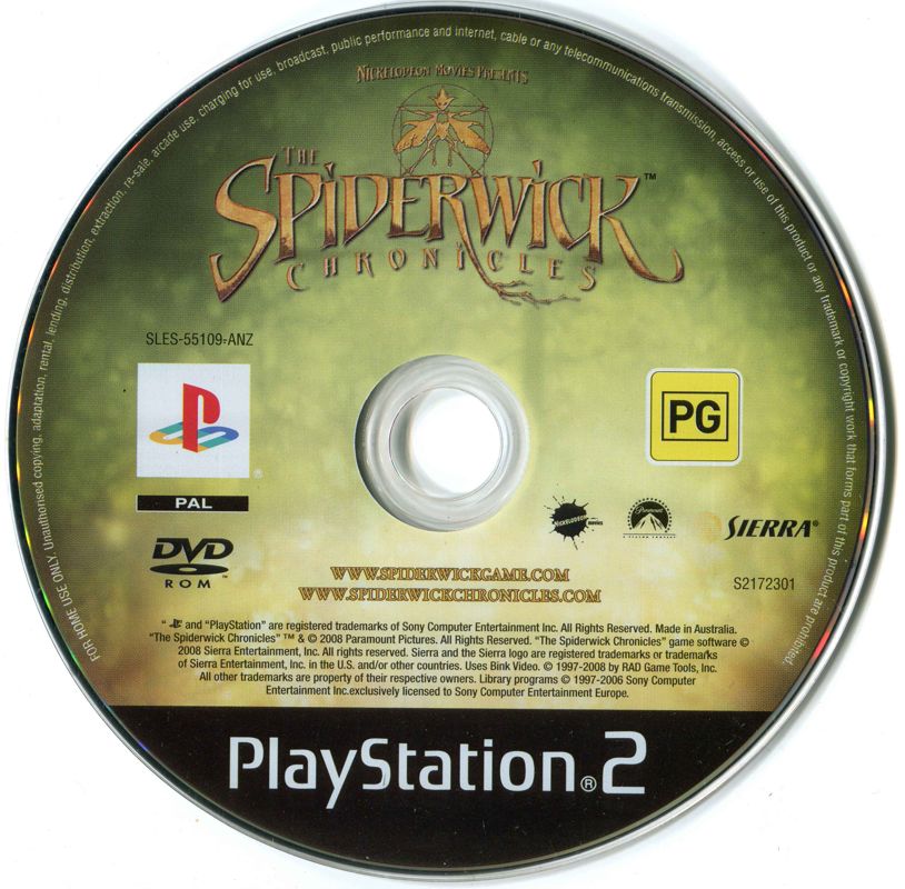 Media for The Spiderwick Chronicles (PlayStation 2)